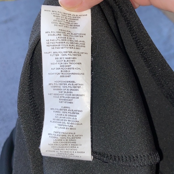 Boohoo Black Asymmetrical Sheath Dress V-Neck Dolman Sleeve - Picture 13 of 13